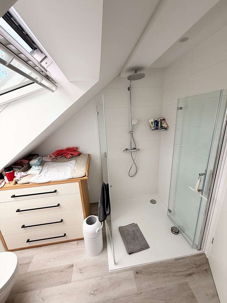 1,2 m x 1,2 m Dusche