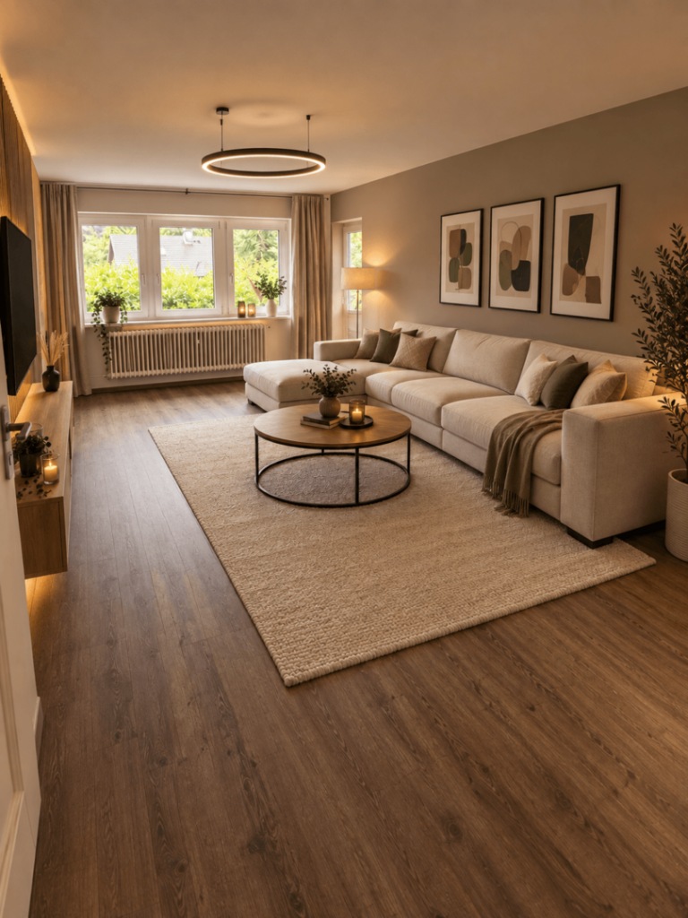 Wohnzimmer KI Beispiel